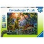 Puzzle Oaza Dinozaurilor, 100 Piese Ravensburger - 2